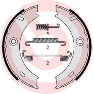 Тормозные колодки ручного тормоза BREMBO S50512