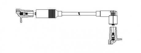 Провід високовольтний AUDI 10/80/A6 "86-97 BREMI 11540