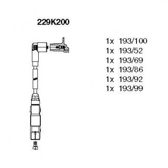 Проволока зажигания, набор BREMI 229K200