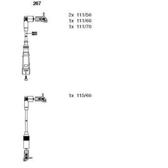 Комплект проводов зажигания BREMI 267