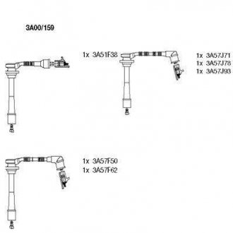 Комплект проводов зажигания 3A00/159 BREMI 3A00159