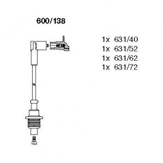 Комплект проводов CITROEN/FIAT/PEUGEOT Berlingo/Jumper/Ducato/306/Boxer "1,6-2,0 "92-04 BREMI 600138