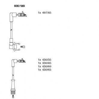 Проволока зажигания, набор BREMI 600189