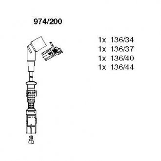 Комплект проводов зажигания 974/200 BREMI 974200