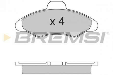 Тормозные колодки перед. Ford Escort/Fiesta 90-02 BREMSI BP2462