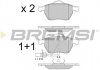 Тормозные колодки перед. Passat B5/Audi A4/A6 00-05 (с датчиком) BREMSI BP2816 (фото 1)