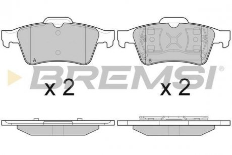Гальмівні колодки зад. Connect 02-13 BREMSI BP2980 (фото 1)