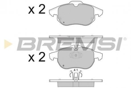 Тормозные колодки перед. Vectra C 02- BREMSI BP3014