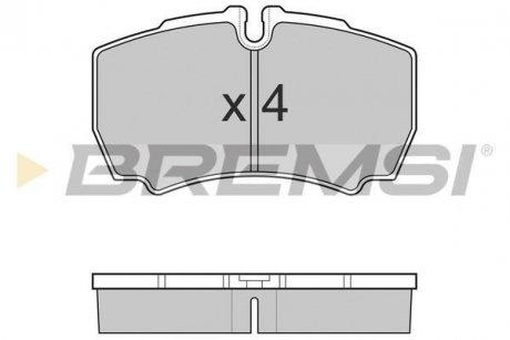 Тормозные колодки зад. Daily 99- (без спарки) BREMSI BP3025