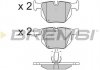 Тормозные колодки зад. BMW 3(E90)/5(E60) (ATE) (122x58,2x17) BREMSI BP3173 (фото 1)
