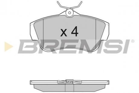 Тормозные колодки зад. Scudo/Expert 07- BREMSI BP3284