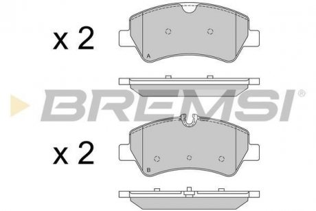 Гальмівні колодки (набір) BREMSI BP3526