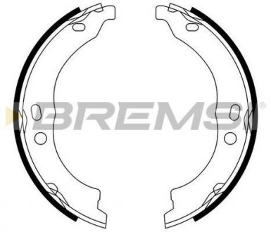 Колодки ручного тормоза Ducato/Boxer 06- (Bendix) BREMSI GF0188