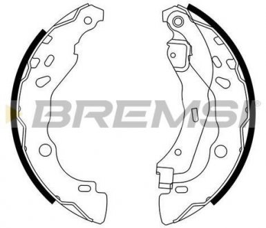 Тормозные колодки зад. Dacia Logan 04-/Nissan Micra IV 10- (Bendix) BREMSI GF0409