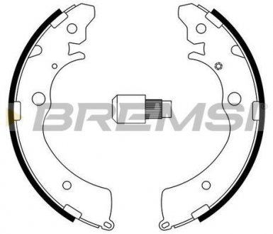 Тормозные колодки зад. Honda Accord III/IV 85-93/Suzuki Jimny 98-(Akebono) BREMSI GF0706