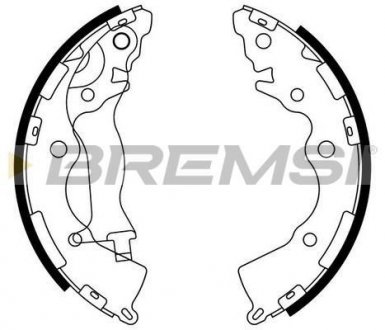 Тормозные колодки зад. Hyundai Accent III 05-10/Kia Rio II 05- (Mando) BREMSI GF0749