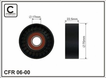 Ролик DB W168/245 Vaneo CDI 97-> CAFFARO 06-00