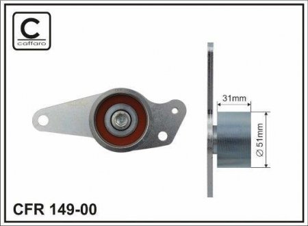 Обвідний ролик ГРМ Renault/Mitsubishi/Opel/Vovlo CAFFARO 14900 (фото 1)