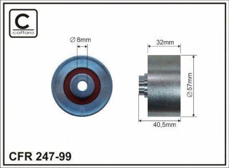 Ролик ремня CAFFARO 247-99 (фото 1)
