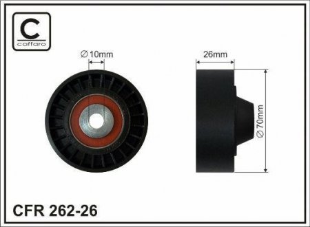 Паразитный ролик поликлинового ремня CAFFARO 26226