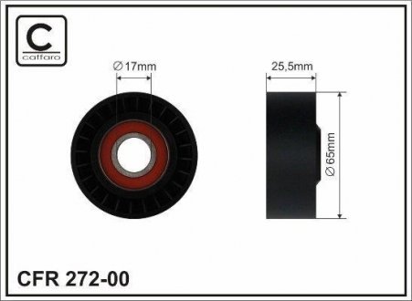 Ролик генератора Bmw 1 E81, 3 E90. 2.0d/3.0d. 09.04- CAFFARO 272-00