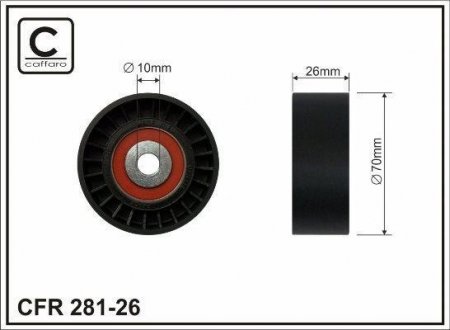 Ролик ремня CAFFARO 281-26