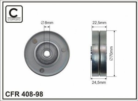 Ролик ремня CAFFARO 408-98 (фото 1)