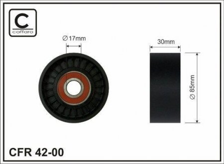 Ролик натяжной, OM904-906 4.3-6.4D (85x30x17) CAFFARO 4200