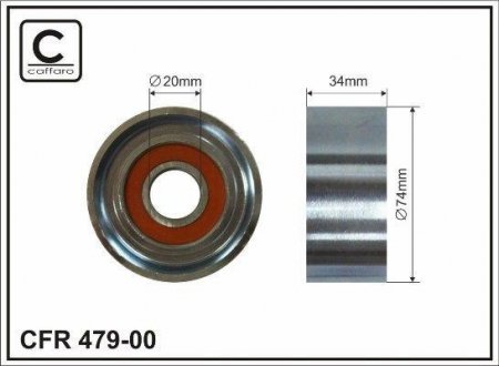 Ролик напрямний CAFFARO 479-00