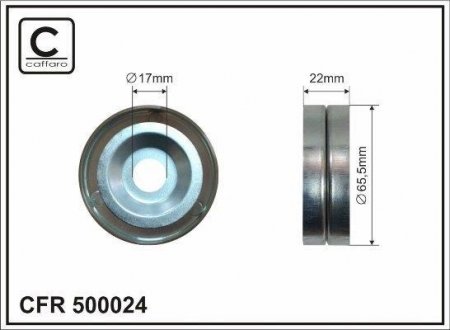 Натяжной ролик, поликлиновой ремень CAFFARO 500024