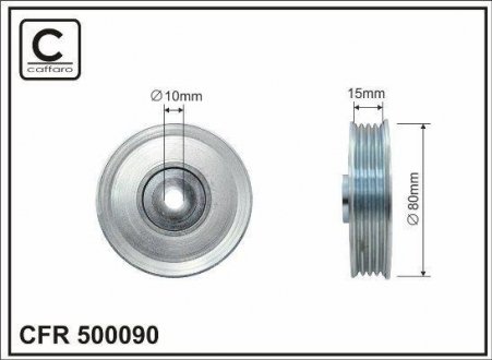 Ролик направляючий CAFFARO 500090 (фото 1)