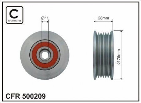 Ролик натяжной CAFFARO 500209