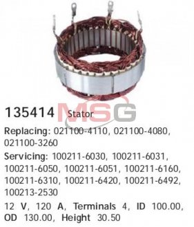 Статор генератора CARGO 135414