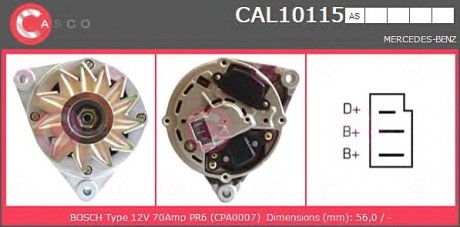 Генератор CASCO CAL10115AS