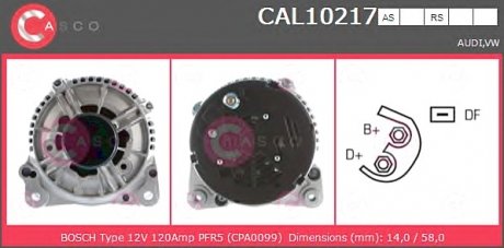 Генератор CASCO CAL10217AS (фото 1)