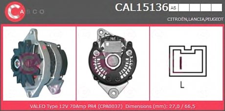 Генератор CASCO CAL15136AS (фото 1)