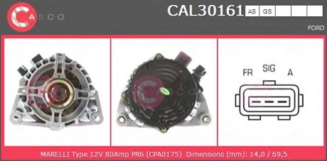 Генератор CASCO CAL30161AS (фото 1)