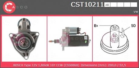 Стартер CASCO CST10211AS (фото 1)