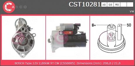 Стартер CASCO CST10281AS