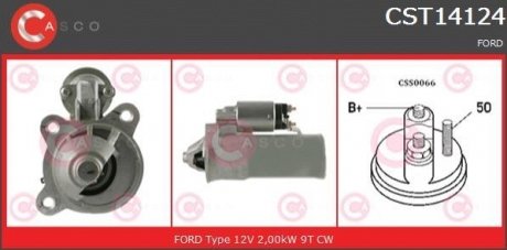 Стартер 12V 2.0KW CASCO CST14124AS