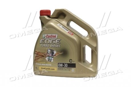 Масло моторн. EDGE 0W-30 TURBO DIESEL (Канистра 4л) CASTROL 157E5C (фото 1)