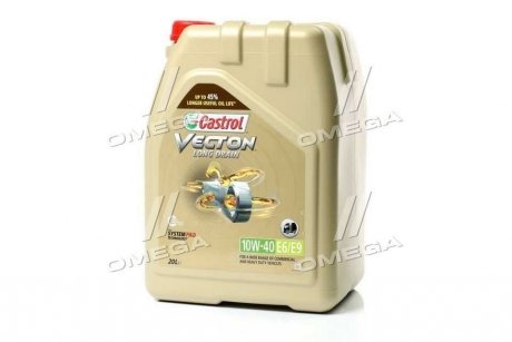 Олива моторна VECTON LONG DRAIN 10W-40 E6/E9 (Бочка 20л) CASTROL 15B9D1