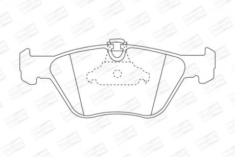 Колодки гальмові дискові передні BMW 520i, 523i, 525, 525i, 528i, 530d, 535i, M535 CHAMPION 571880CH