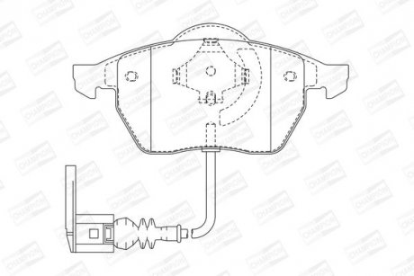 Колодки гальмові дискові передні AUDI A3, S3 Quattro, TT, TT Quattro SEAT Leon, Toledo SKODA Octavia VW Beetle, Bora, Golf (4) CHAMPION 571984CH