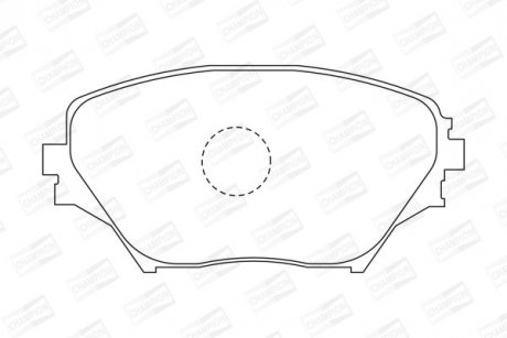 Колодки гальмові дискові передні TOYOTA RAV 4 II (_A2_) 00-05 CHAMPION 572487CH