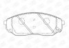 Колодки гальмові дискові передні KIA SORENTO I (JC) 02-11|MAZDA 626 II (GC) 82-90 CHAMPION 572511CH (фото 1)