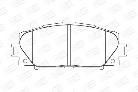 Колодки тормозные дисковые передние TOYOTA ALLION II (_T26_) 07-, PREMIO (_T26_) 07- CHAMPION 572578CH (фото 1)