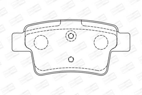 Колодки гальмові дискові задні CITROEN C4 Grand Picasso I (UA_) 06-13, C4 Picasso I MPV (UD_) 06-15 CHAMPION 573194CH