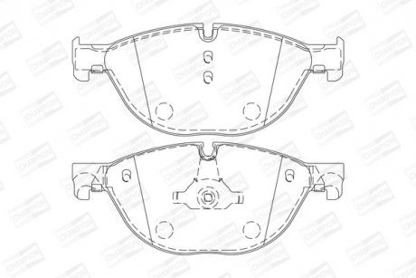 Колодки гальмові дискові передні BMW 7 serie (08-) CHAMPION 573292CH