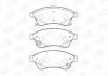 Колодки гальмові дискові передні CHEVROLET AVEO Saloon (T300) 11-, CRUZE (J300) 09-|OPEL ASTRA J (P10) 09-15 CHAMPION 573332CH (фото 1)
